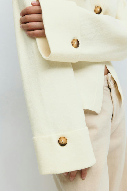 Knitted sculptured cardigan