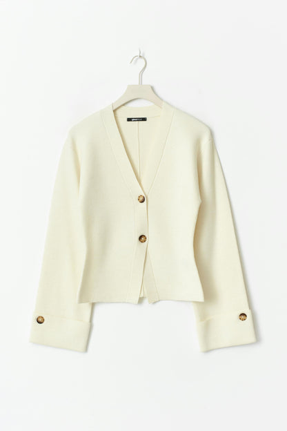 Knitted sculptured cardigan