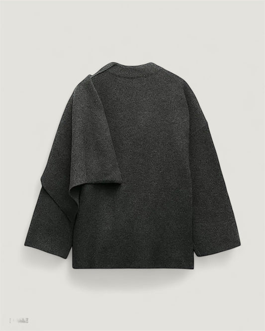 Kurzer Mantel mit Schal